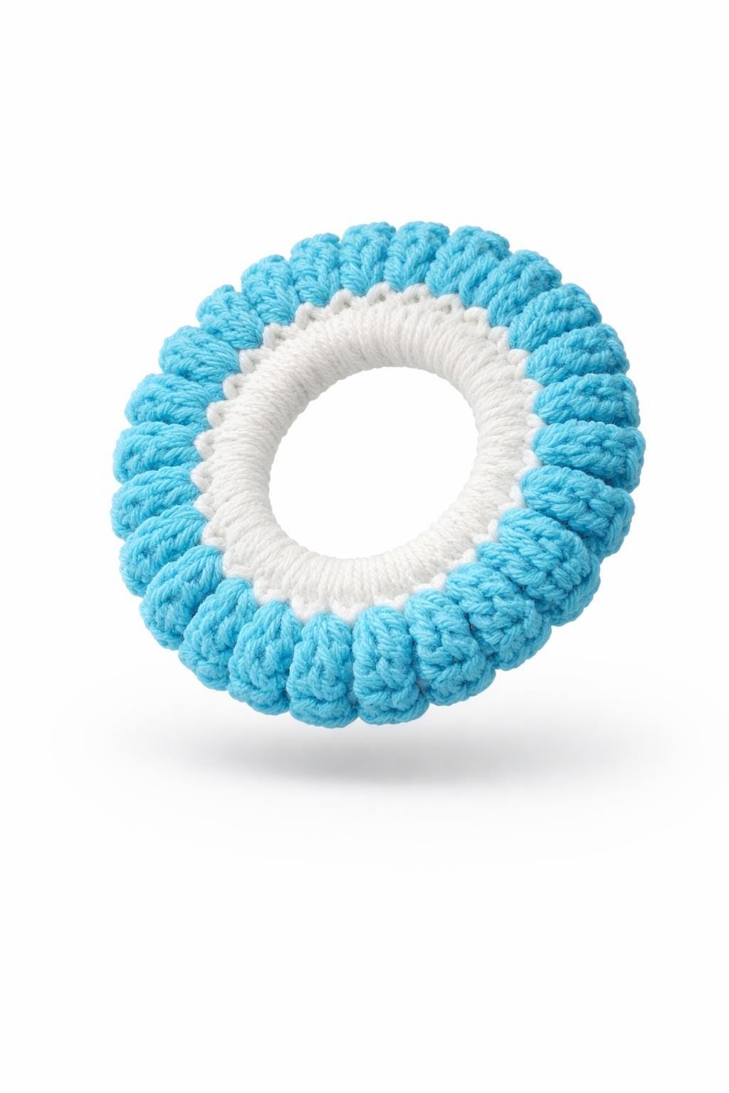 Handmade Crochet Floral Scrunchie | Soft Flower Hair Tie, Knook & Knots