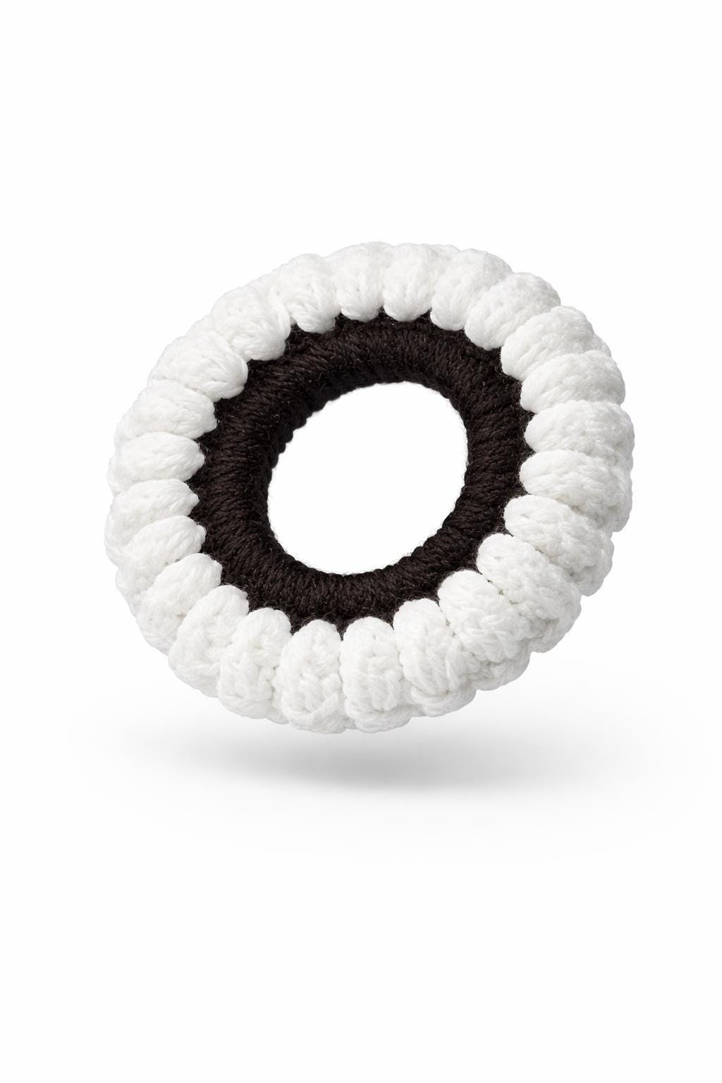 Handmade Crochet Floral Scrunchie | Soft Flower Hair Tie, Knook & Knots