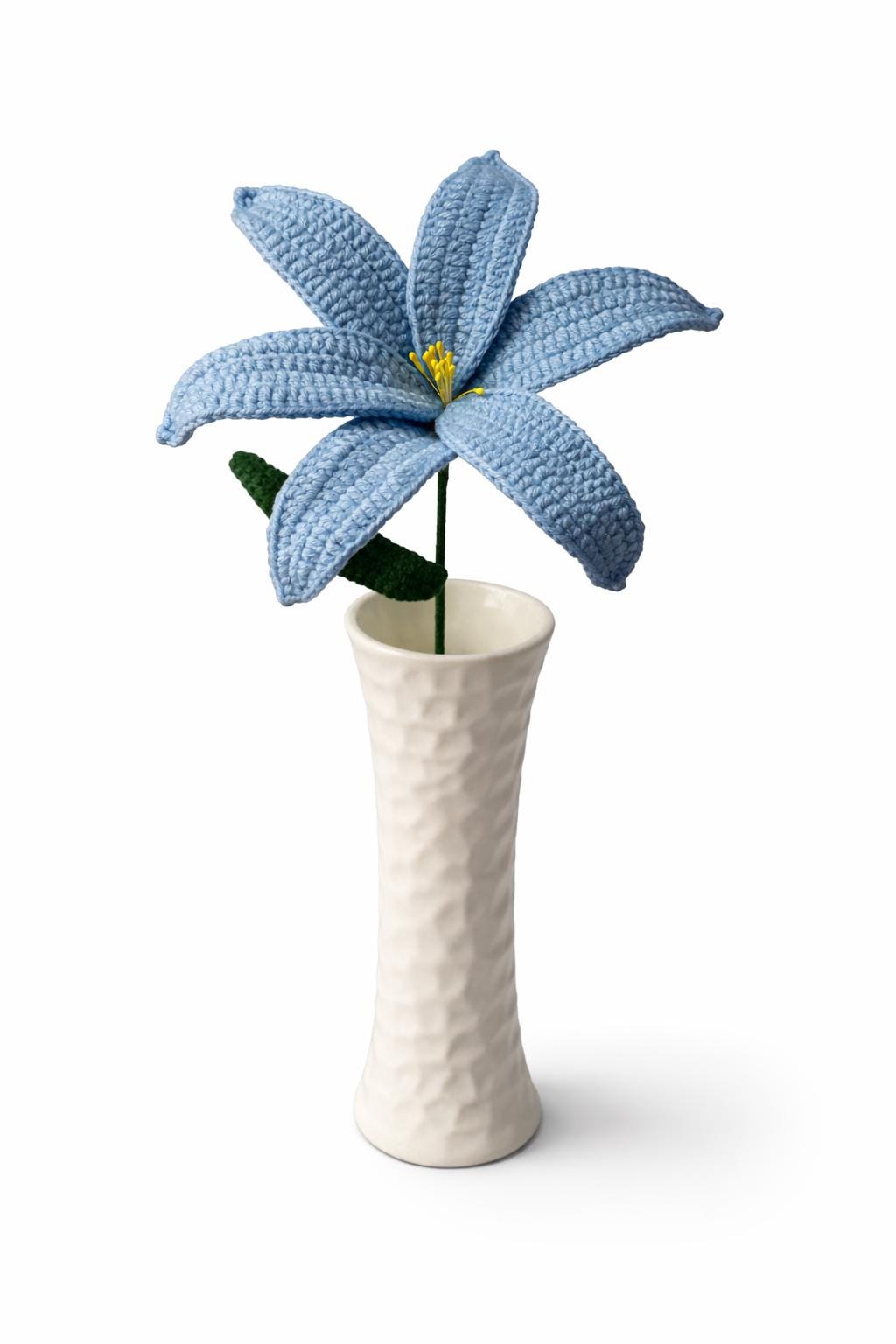 Crochet Lily Flower stick | Handmade Knitted Lily | Forever Flower Gift | Mother’s Day Gift | Valentine Gift | Home Decor | Knook & Knots