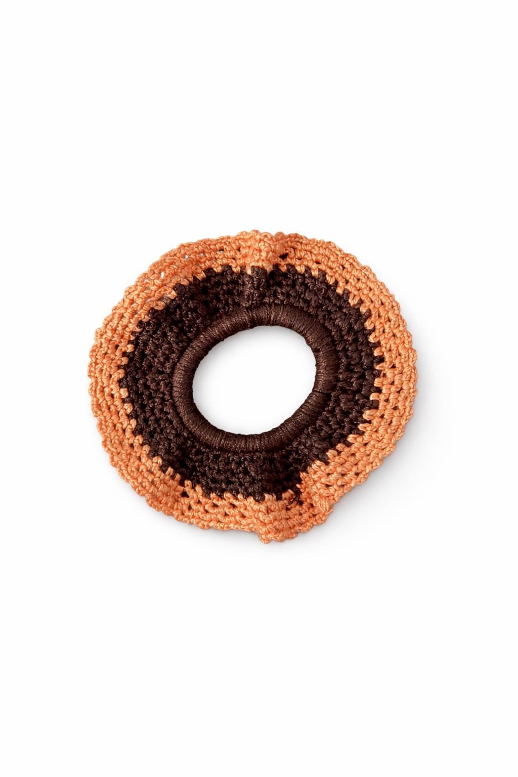Handmade Crochet Floral Scrunchie | Soft Flower Hair Tie, Knook & Knots